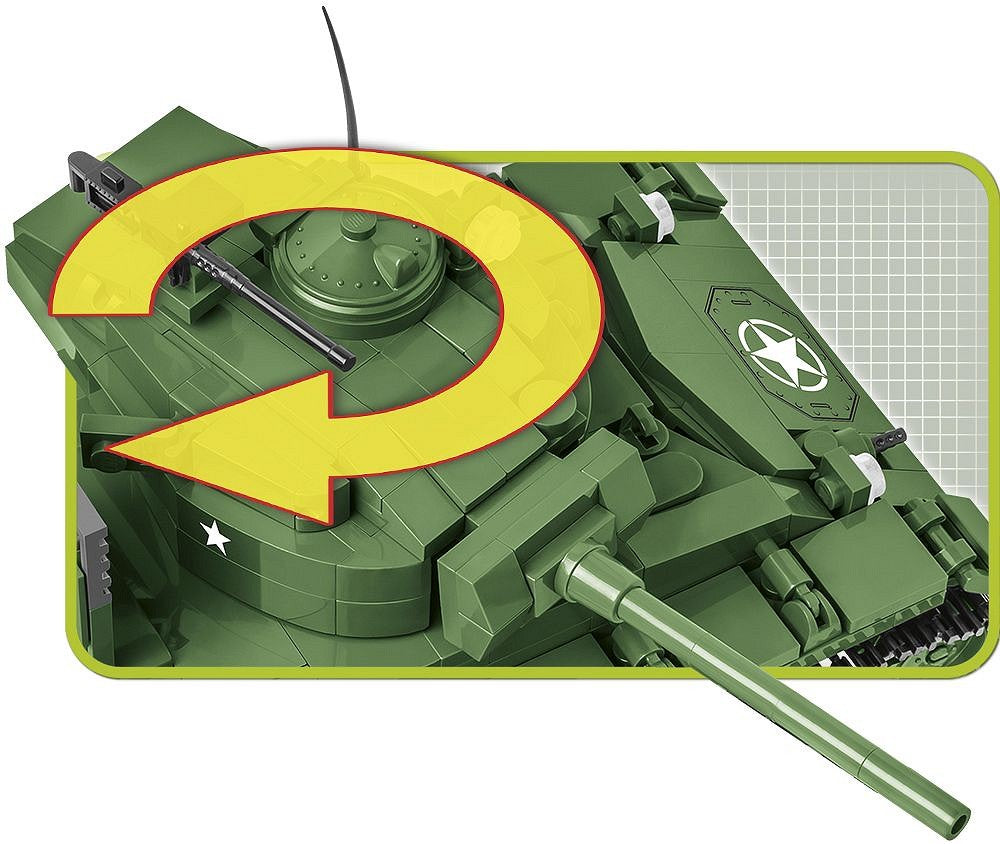 2543 COBI Historical Collection - World War II - M24 Chaffee
