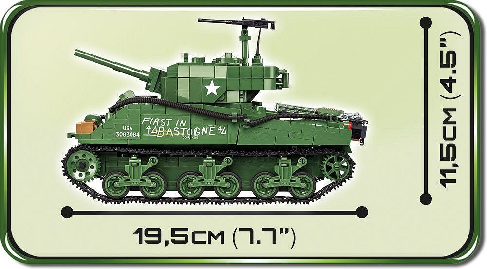 2550 COBI Historical Collection - World War II - Sherman M4A3E2 Jumbo