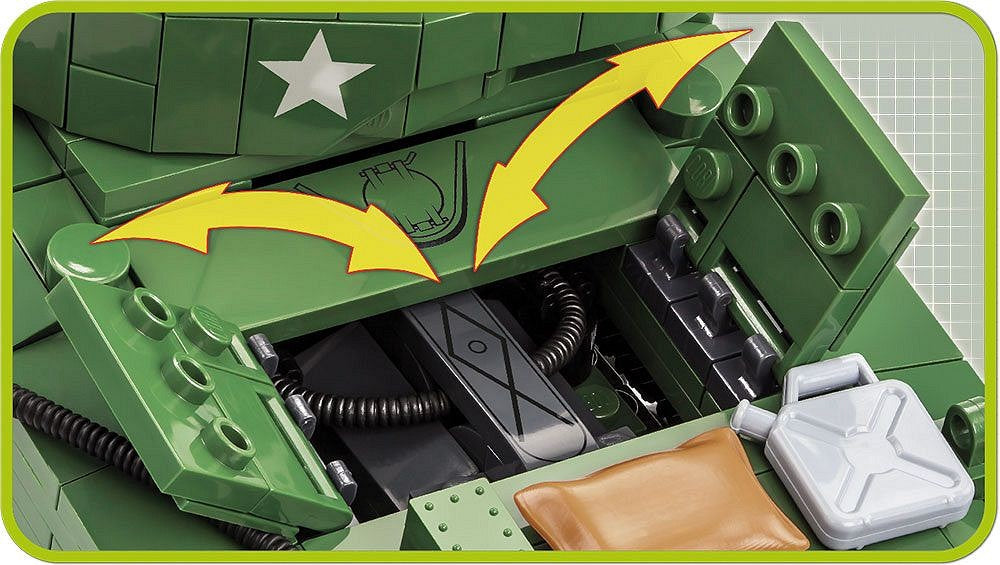 2550 COBI Historical Collection - World War II - Sherman M4A3E2 Jumbo