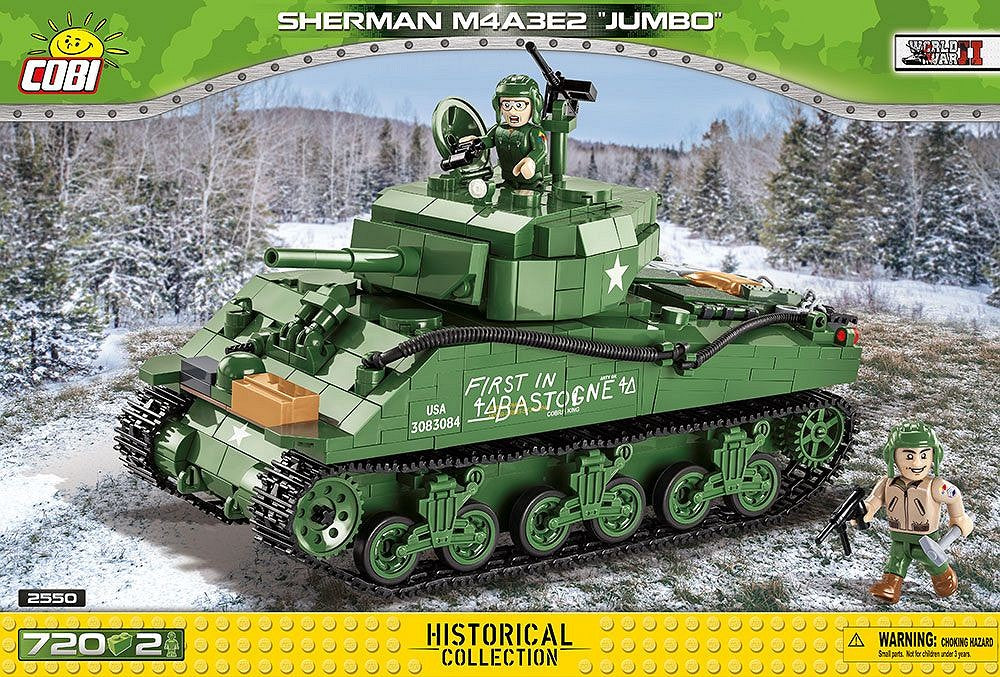 2550 COBI Historical Collection - World War II - Sherman M4A3E2 Jumbo