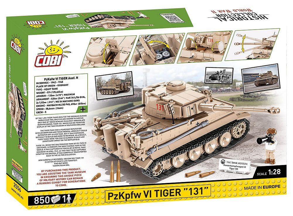 2556 COBI Historical Collection - World War II - Panzerkampfwagen VI Tiger 131