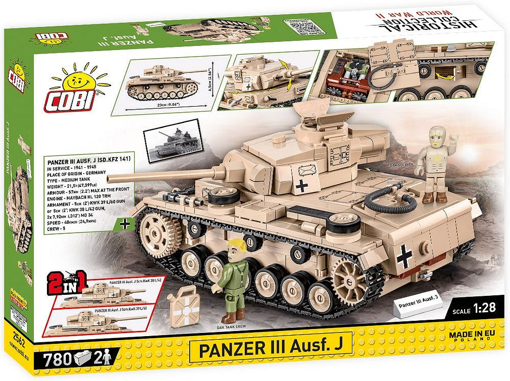 2562 COBI Historical Collection - World War II - Panzer III Ausf. J