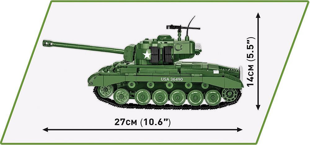 2564 COBI Historical Collection - World War II - M26 Pershing T26E3