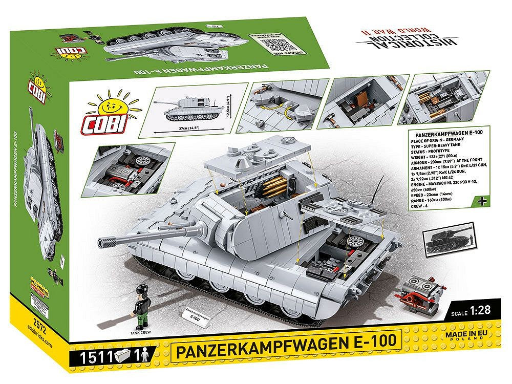 2572 COBI Historical Collection - World War II - Panzerkampfwagen E-100