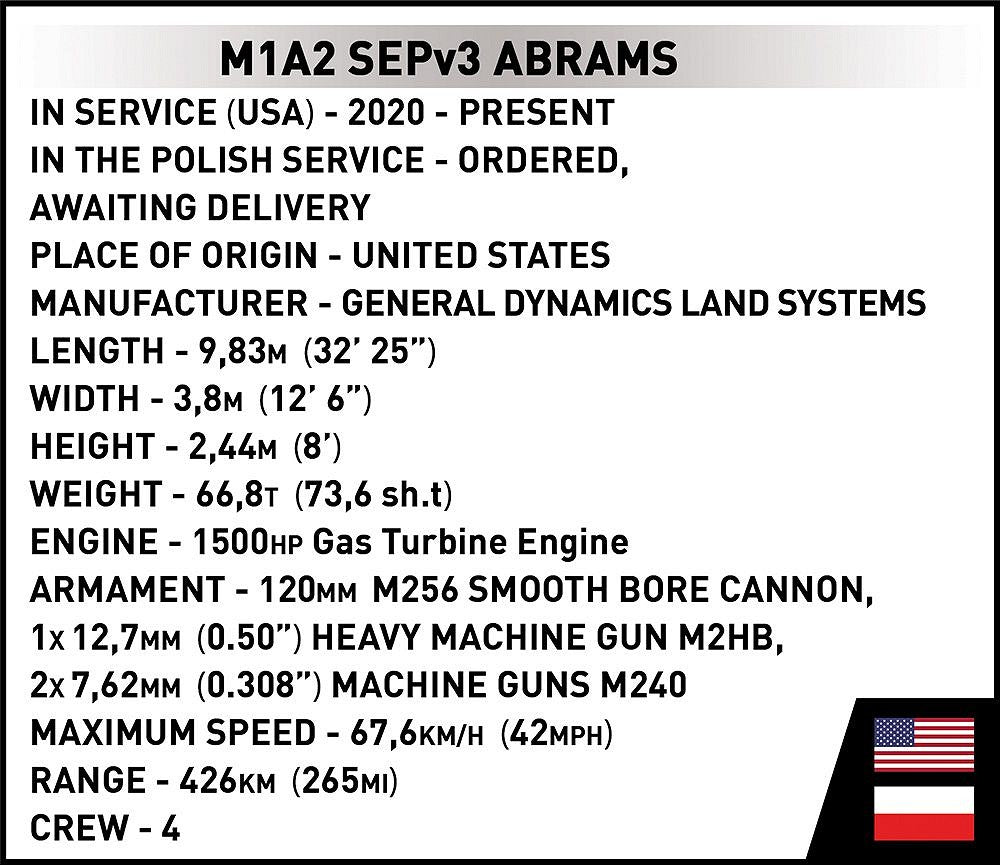 2623 COBI Armed Forces - M1A2 SEPv3 Abrams
