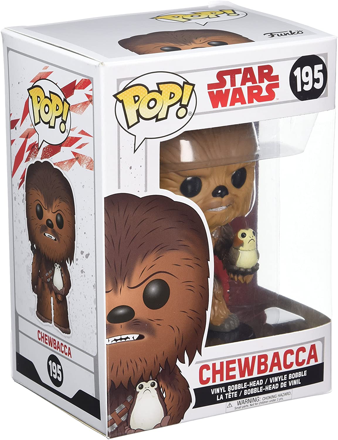 STAR WARS 195 Funko Pop! - Star Wars: The Last Jedi - Chewbacca with Porg