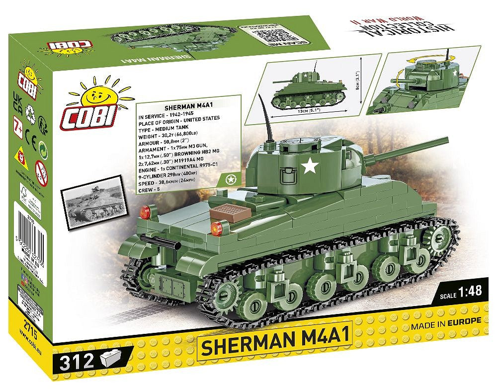 2715 COBI Historical Collection - World War II - Sherman M4A1
