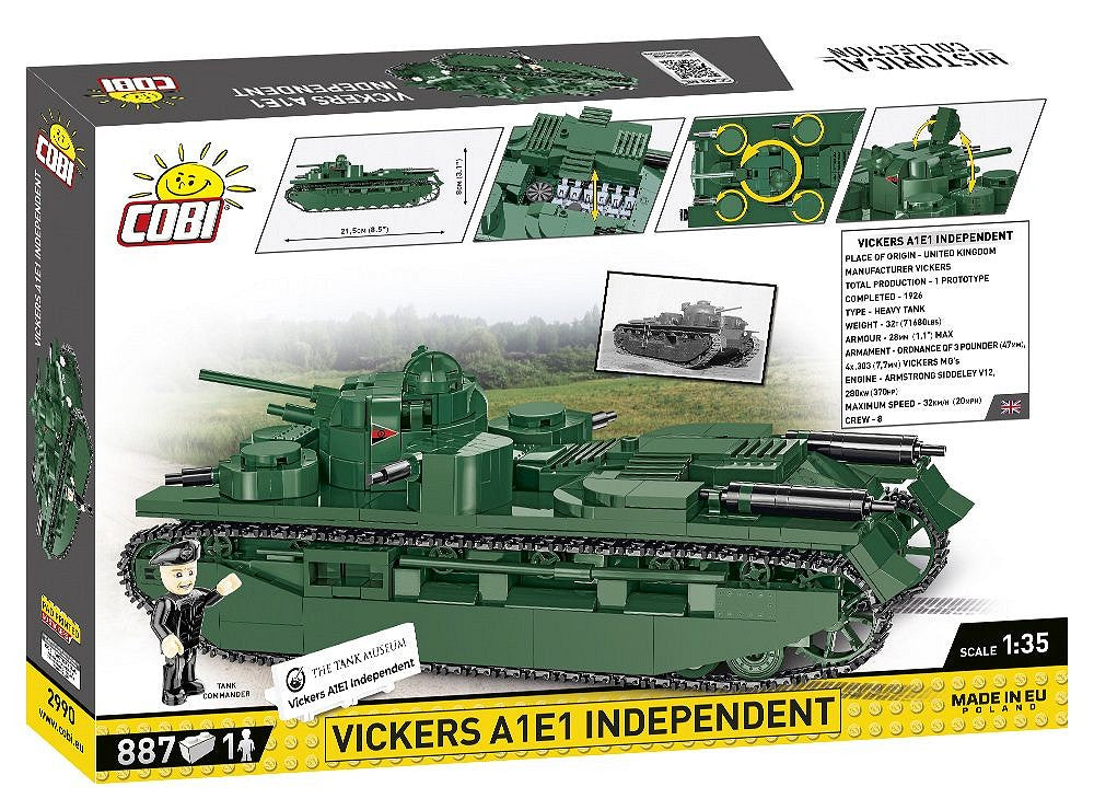 2990 COBI Historical Collection - World War I - Vickers A1E1 Independent