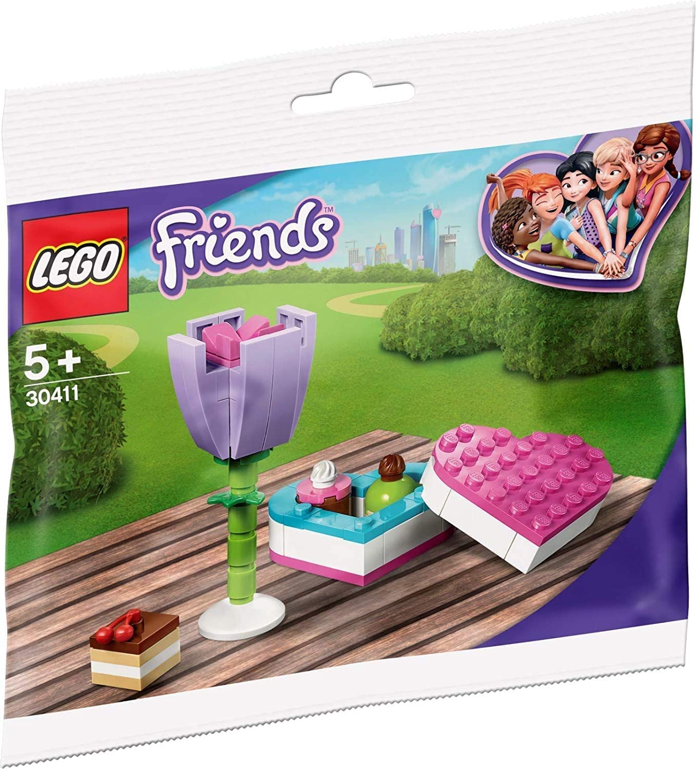 30411 LEGO Polybag Friends Scatola di Cioccolatini e Fiore –  sgorbatipiacenza