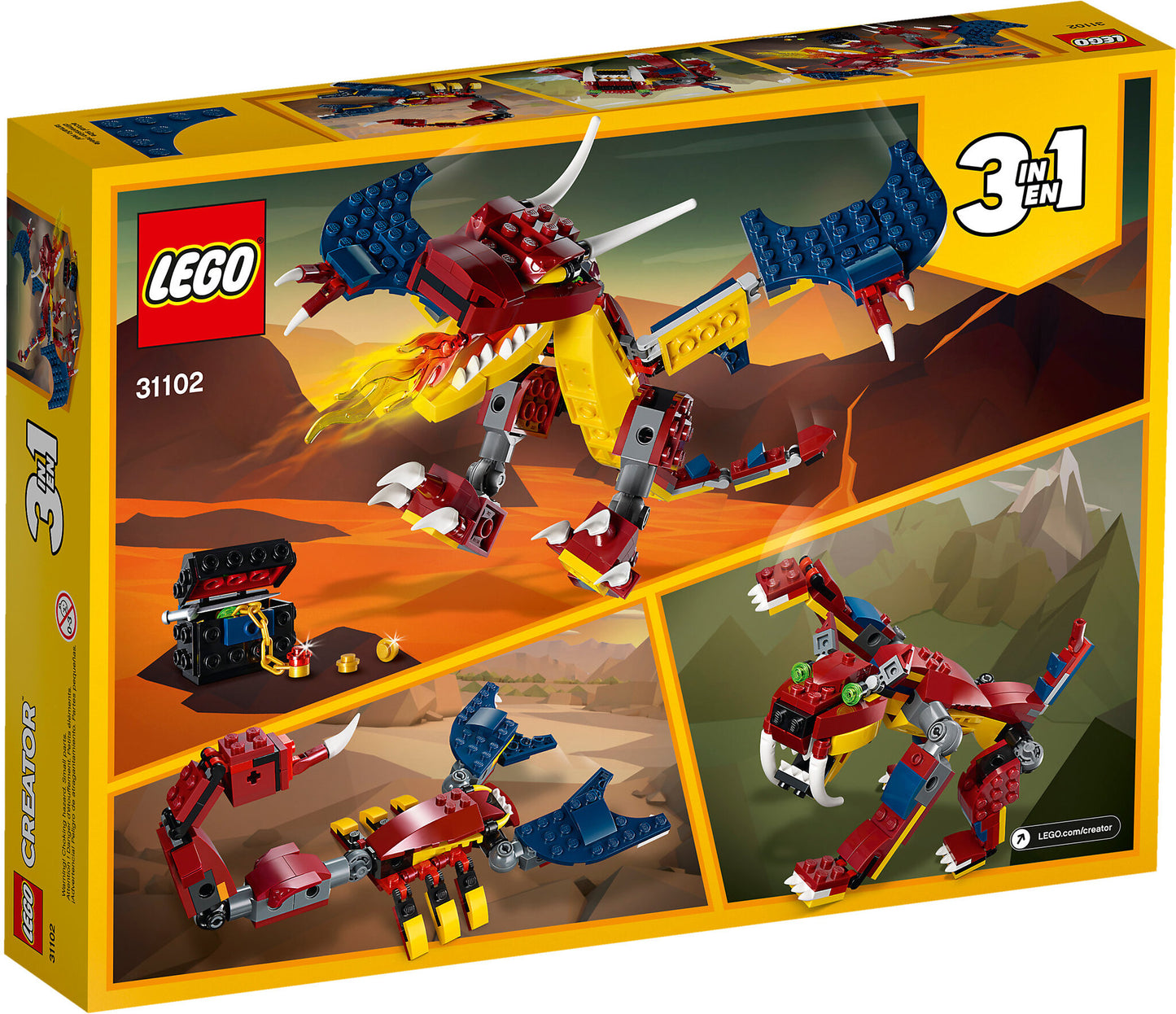 31102 LEGO Creator - Drago Del Fuoco