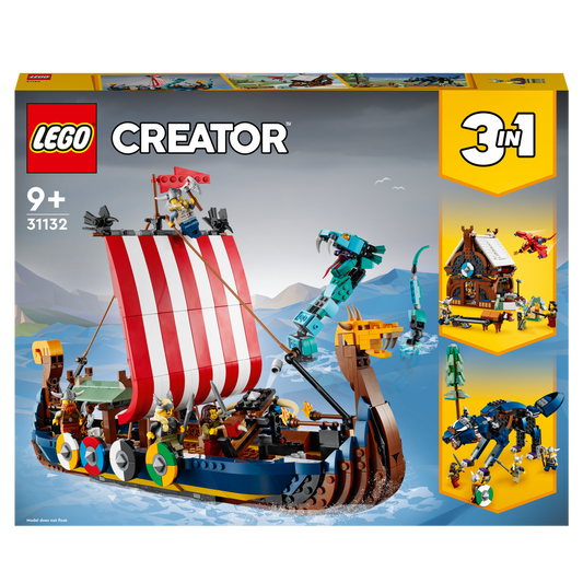 31132 LEGO Creator  - Nave vichinga e Jörmungandr
