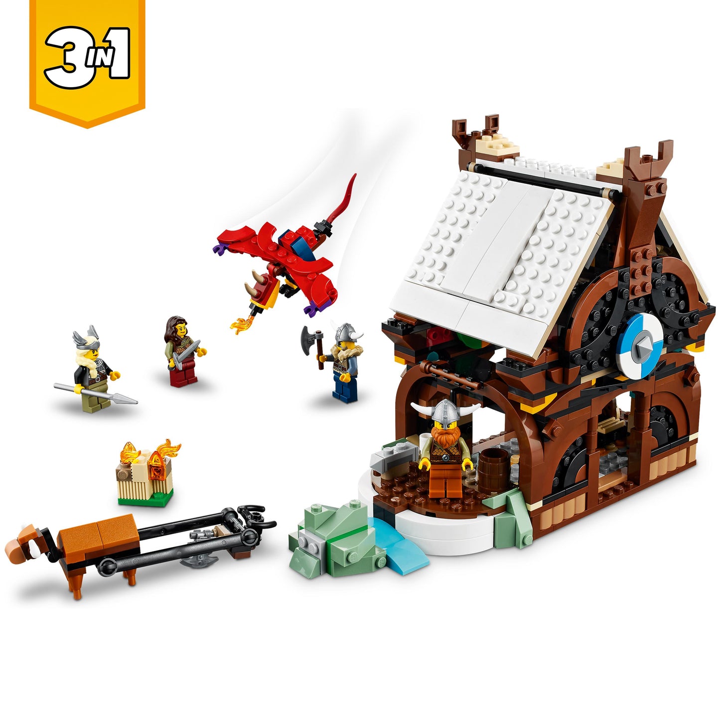 31132 LEGO Creator - Nave vichinga e Jörmungandr