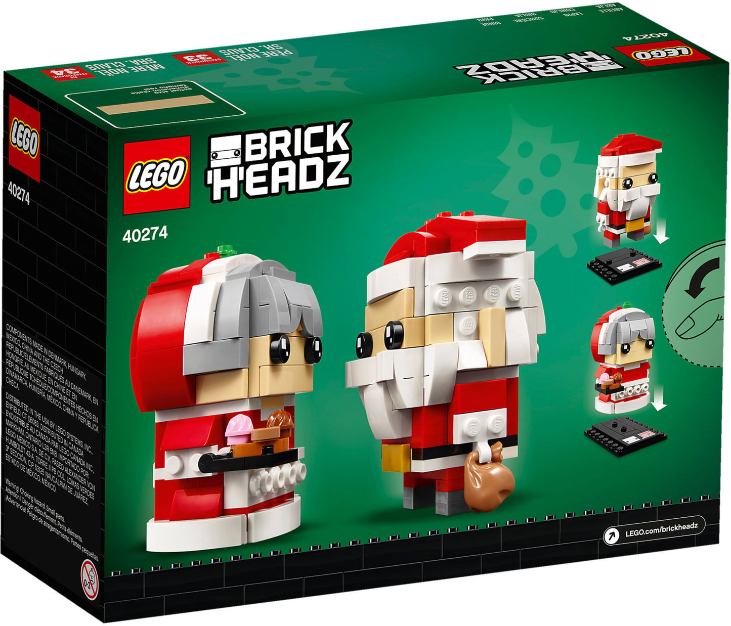 40274 LEGO Brickheadz - Mr. & Mrs. Claus