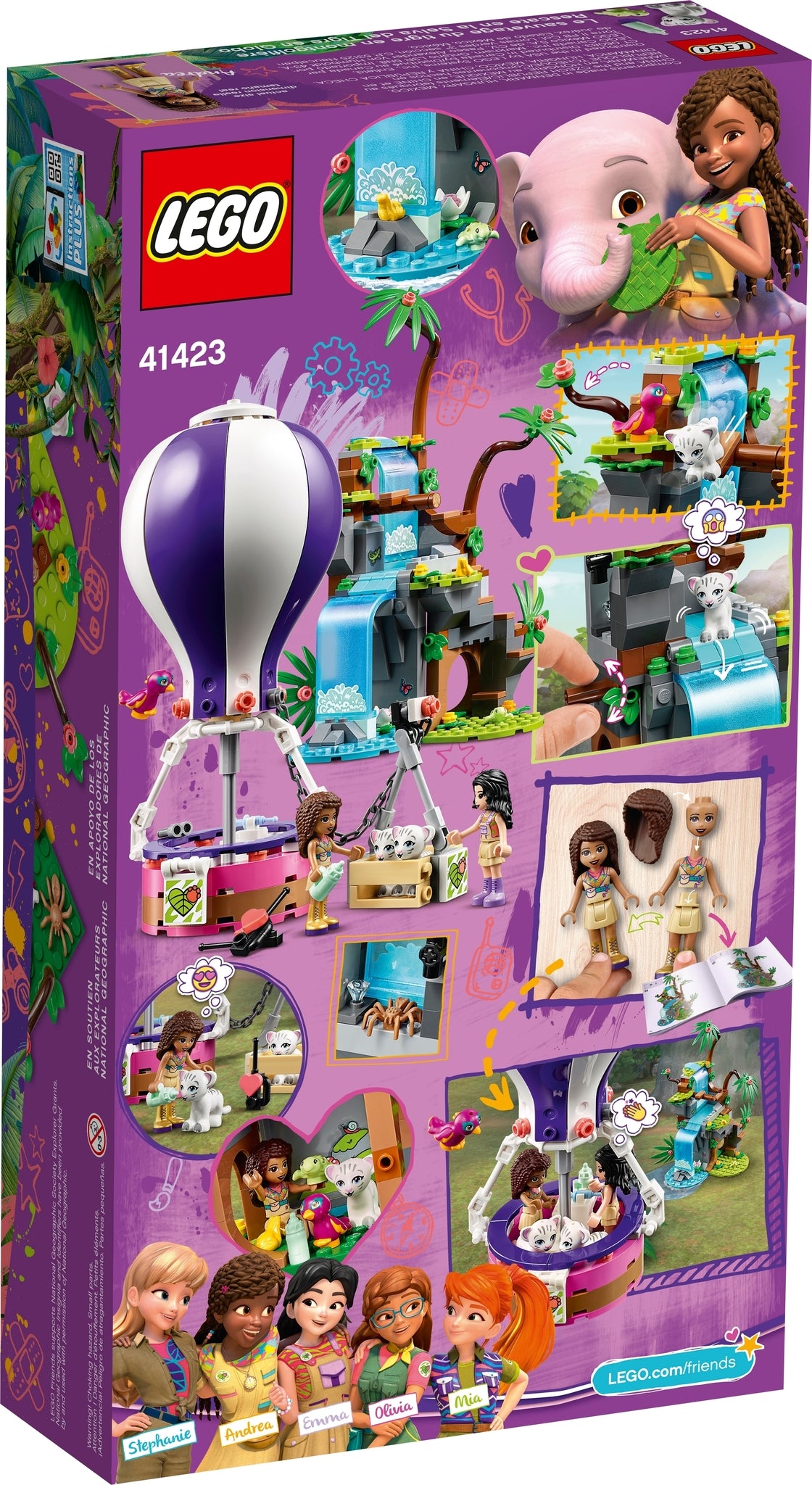 41423 LEGO Friends - Salvataggio sulla Mongolfiera della Tigre