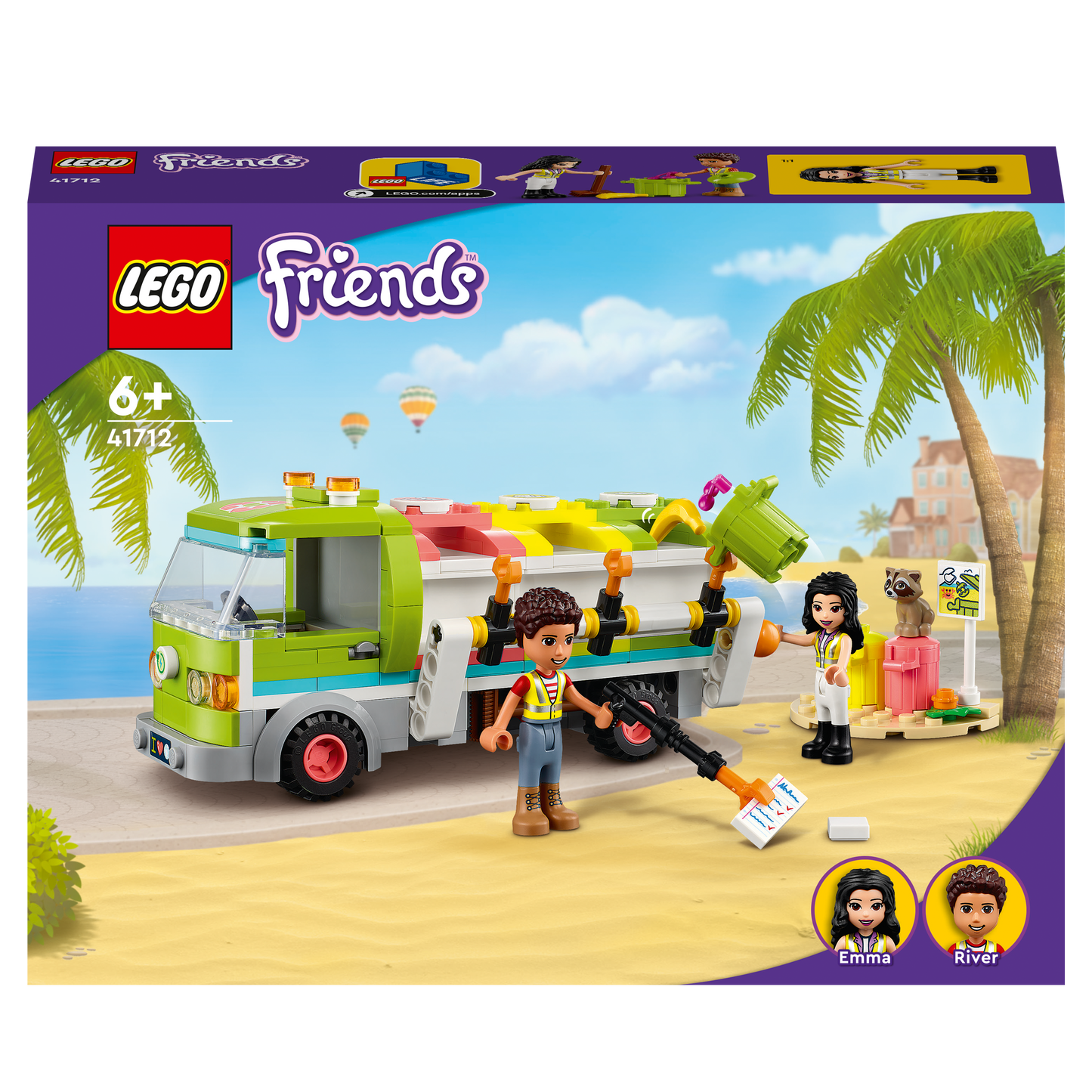 41712 LEGO Friends - Camion riciclaggio rifiuti