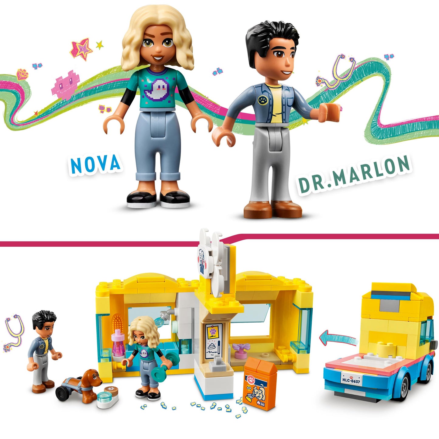 41741 LEGO Friends - Furgone di soccorso dei cani