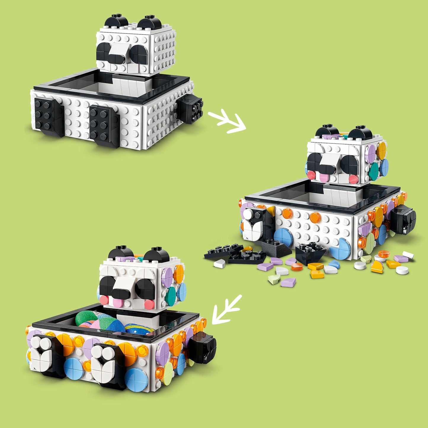41959 LEGO Dots Il Simpatico Panda portaoggetti