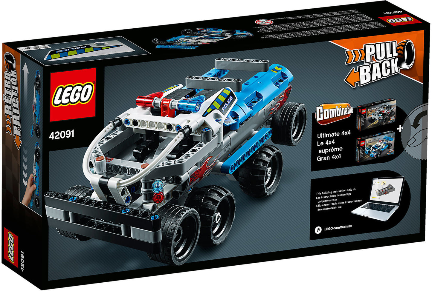 42091 LEGO Technic - Inseguimento Della Polizia