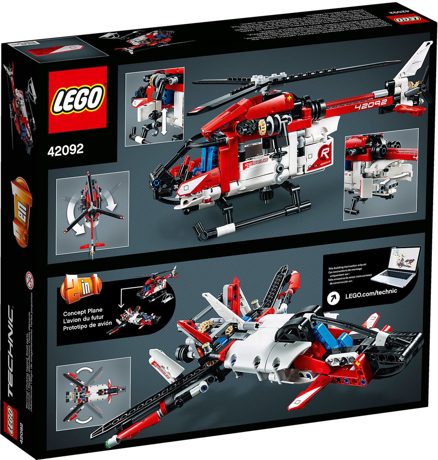 42092 LEGO Technic - Elicottero Di Salvataggio