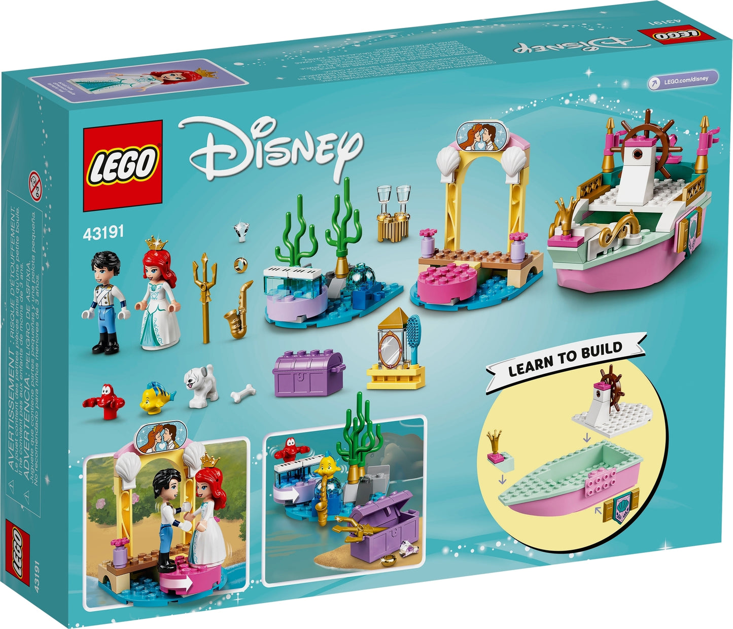 43191 LEGO Disney - La Barca della Festa di Ariel