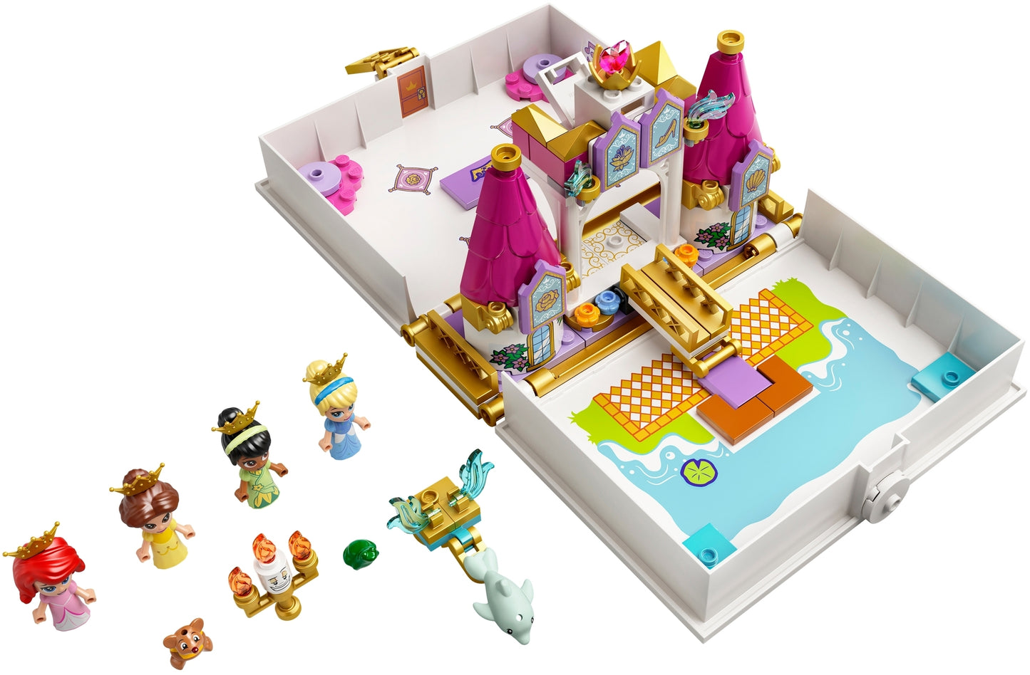 43193 LEGO Disney - L’Avventura Fiabesca di Ariel, Belle, Cenerentola e Tiana