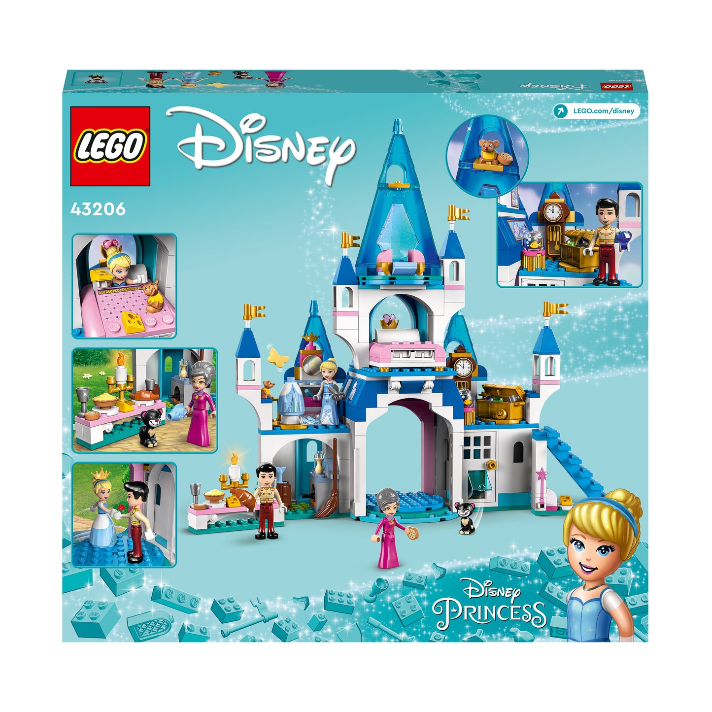 43206 LEGO Disney - Il castello di Cenerentola e del Principe azzurro