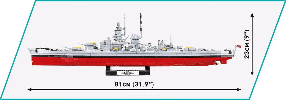 4835 COBI Historical Collection - World War II - Battleship Gneisenau