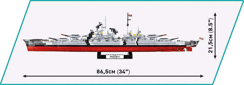 4841 COBI Historical Collection - World War II - Battleship Bismarck