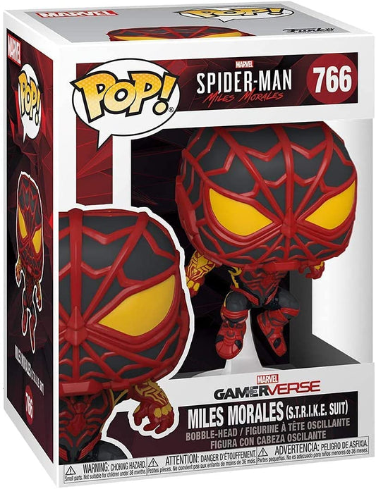 MARVEL 766 Funko Pop! - Spider-Man: Miles Morales- Miles (S.T.R.I.K.E. Suit)