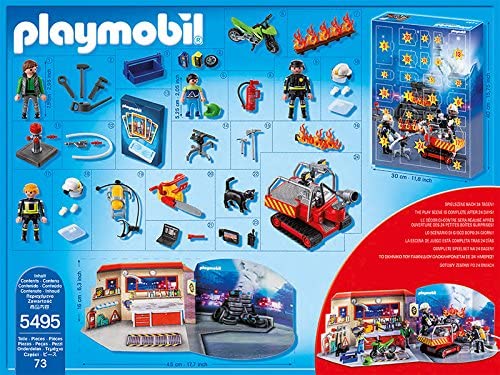 5495 PLAYMOBIL Christmas Advent Calendar Fire Rescue Operation