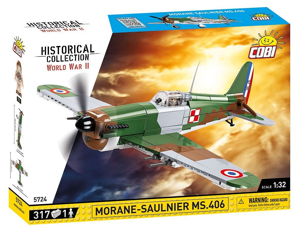 5724 COBI Historical Collection - World War II - Morane-Saulnier MS.406