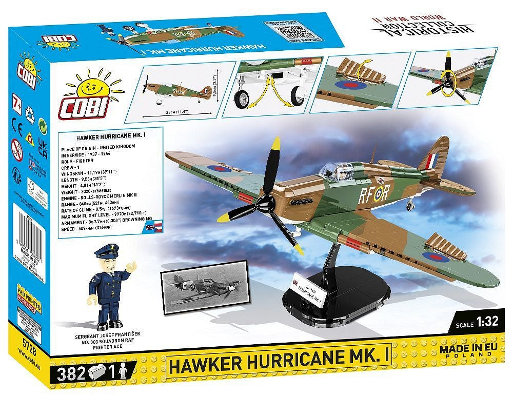 5728 COBI Historical Collection - World War II - Hawker Hurricane Mk.I