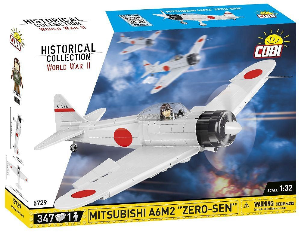 5729 COBI Historical Collection - World War II - Mitsubishi A6M2 "Zero-Sen"