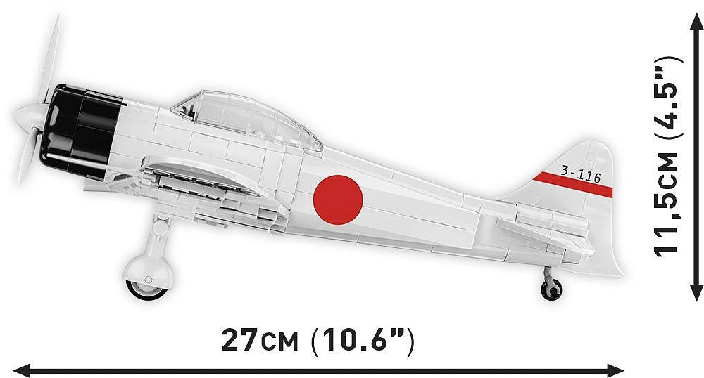 5729 COBI Historical Collection - World War II - Mitsubishi A6M2 "Zero-Sen"