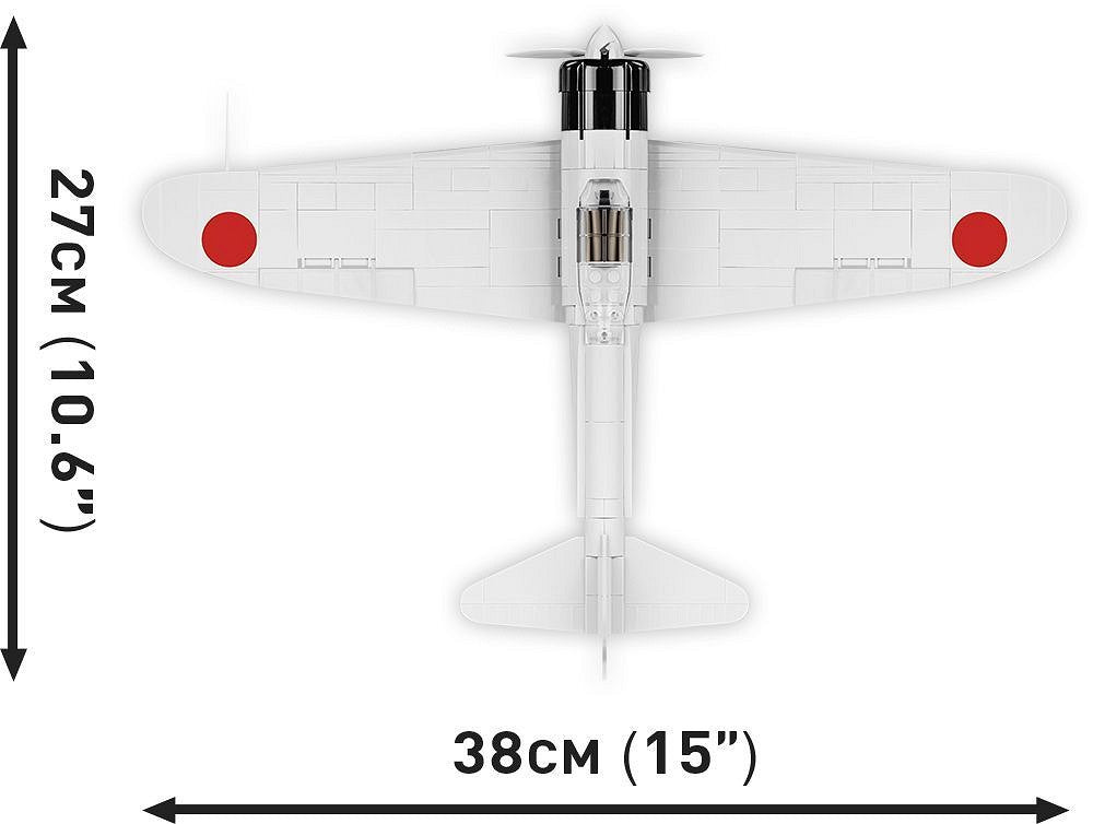 5729 COBI Historical Collection - World War II - Mitsubishi A6M2 "Zero-Sen"