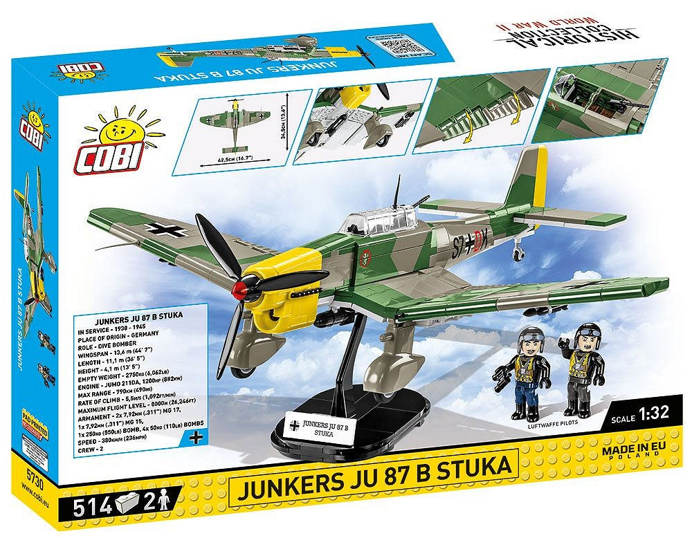 5730 COBI Historical Collection - World War II - Junkers Ju 87B Stuka