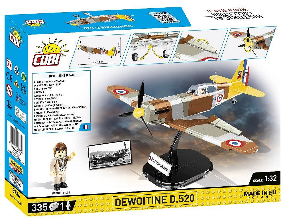 5734 COBI Historical Collection - World War II - Dewoitine D.520