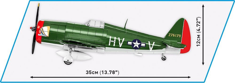 5736 COBI Historical Collection - World War II - P-47 Thunderbolt & Tank Trailer - Edizione Executive