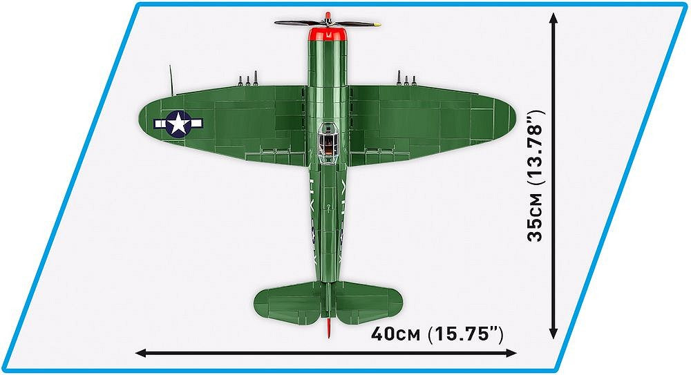 5736 COBI Historical Collection - World War II - P-47 Thunderbolt & Tank Trailer - Edizione Executive