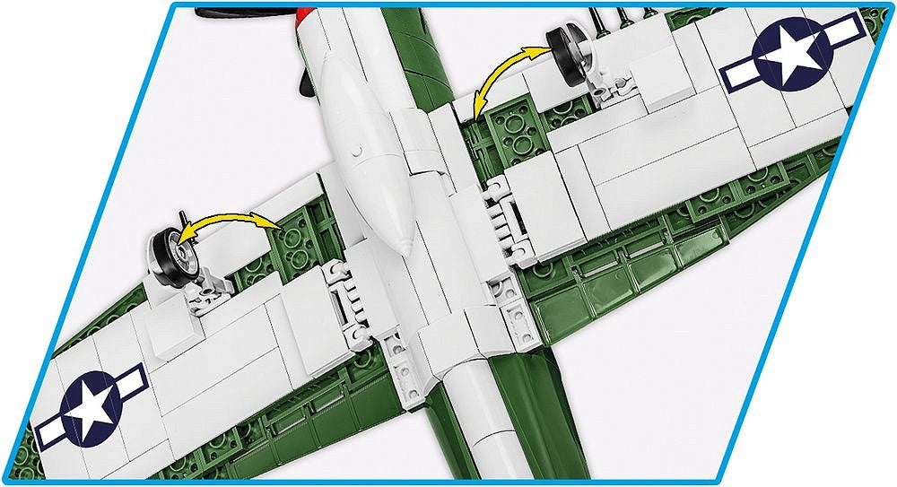 5736 COBI Historical Collection - World War II - P-47 Thunderbolt & Tank Trailer - Edizione Executive