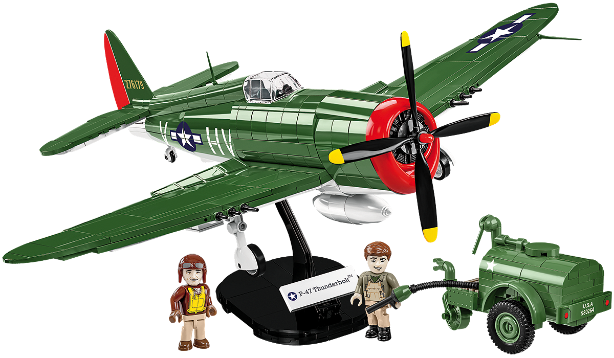 5736 COBI Historical Collection - World War II - P-47 Thunderbolt & Tank Trailer - Edizione Executive