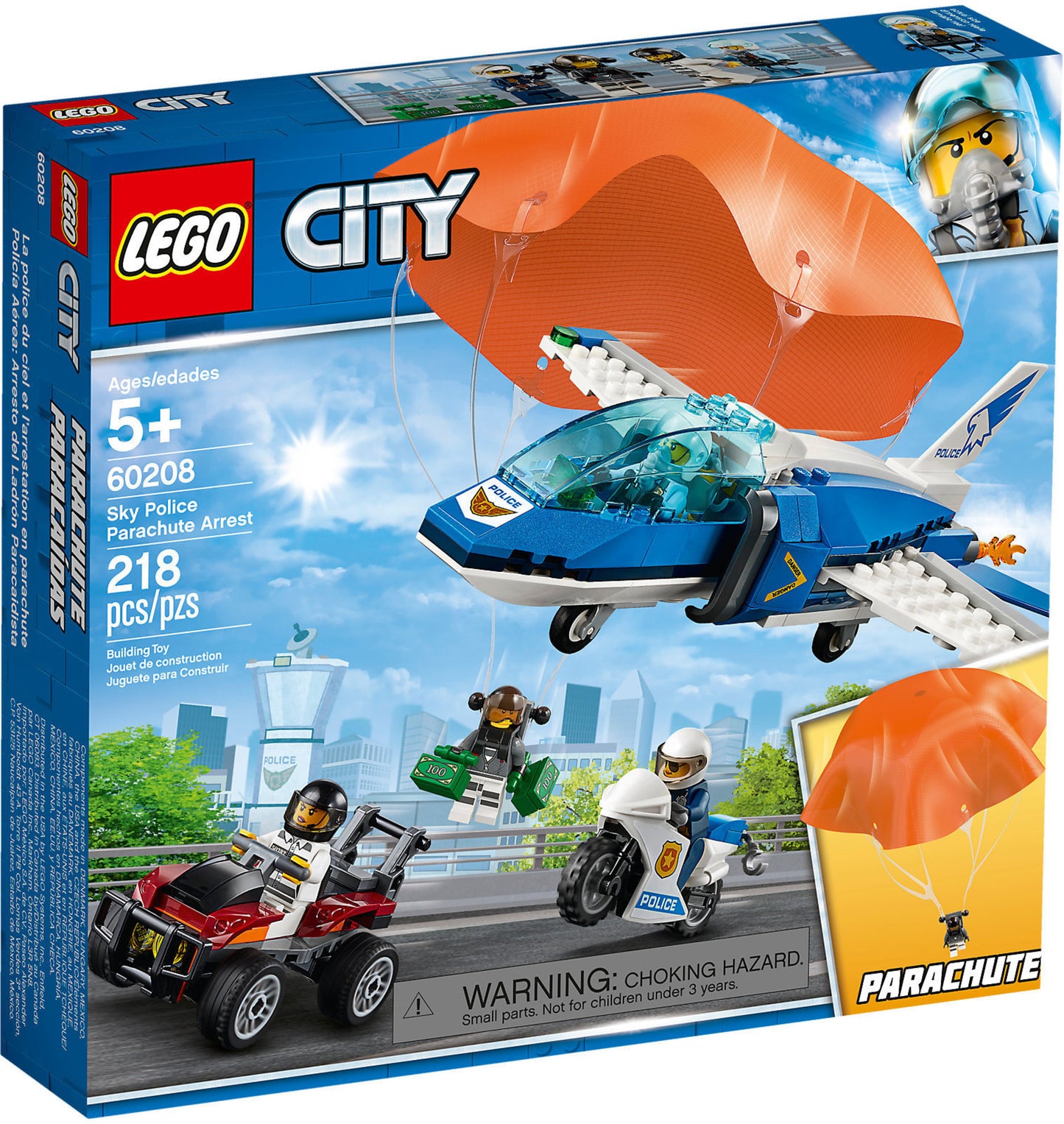 60208 LEGO City - Arresto Con Il Paracadute Della Polizia Aerea