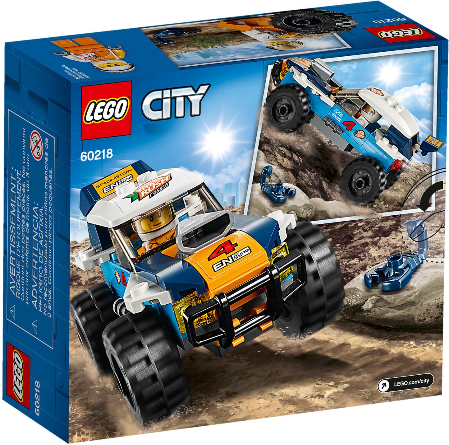 60218 LEGO City - Auto Da Rally Del Deserto