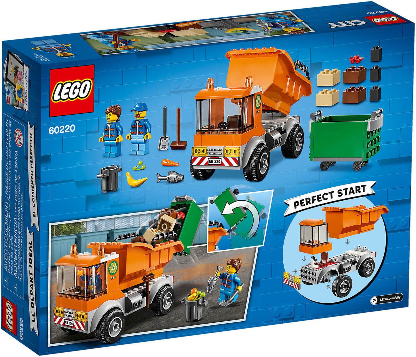 60220 LEGO City - Camion Della Spazzatura