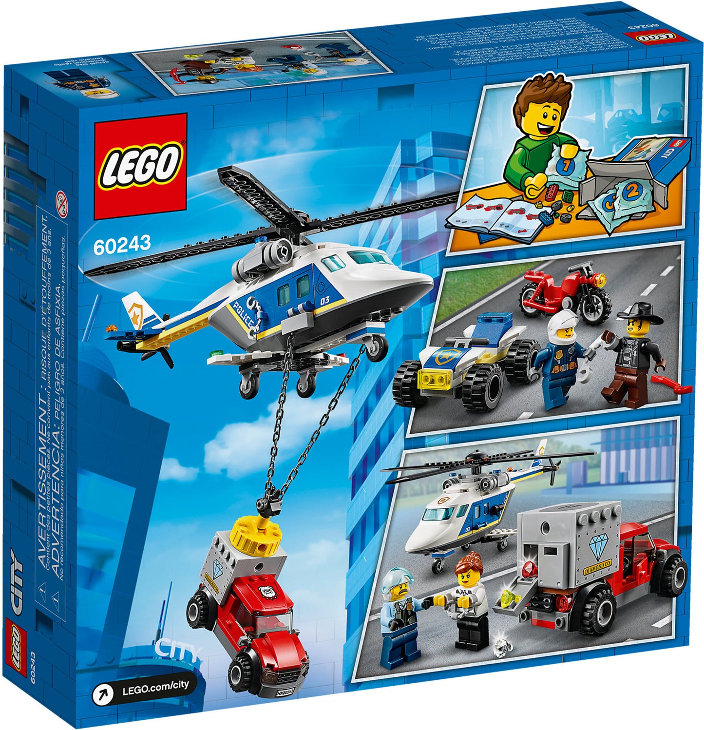 60243 LEGO City - Inseguimento Sull'elicottero Della Polizia
