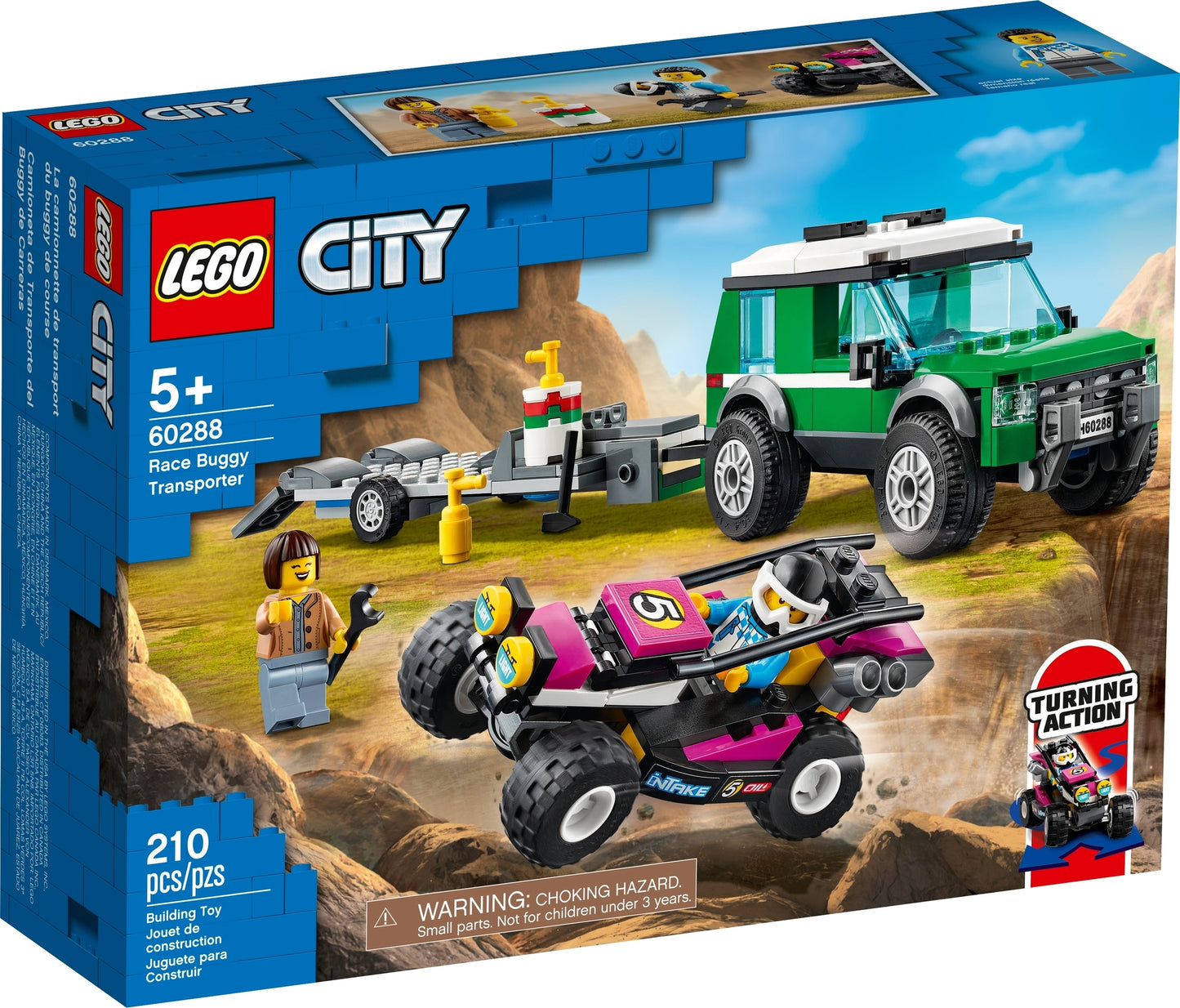 60288 LEGO City - Trasportatore di Buggy da Corsa