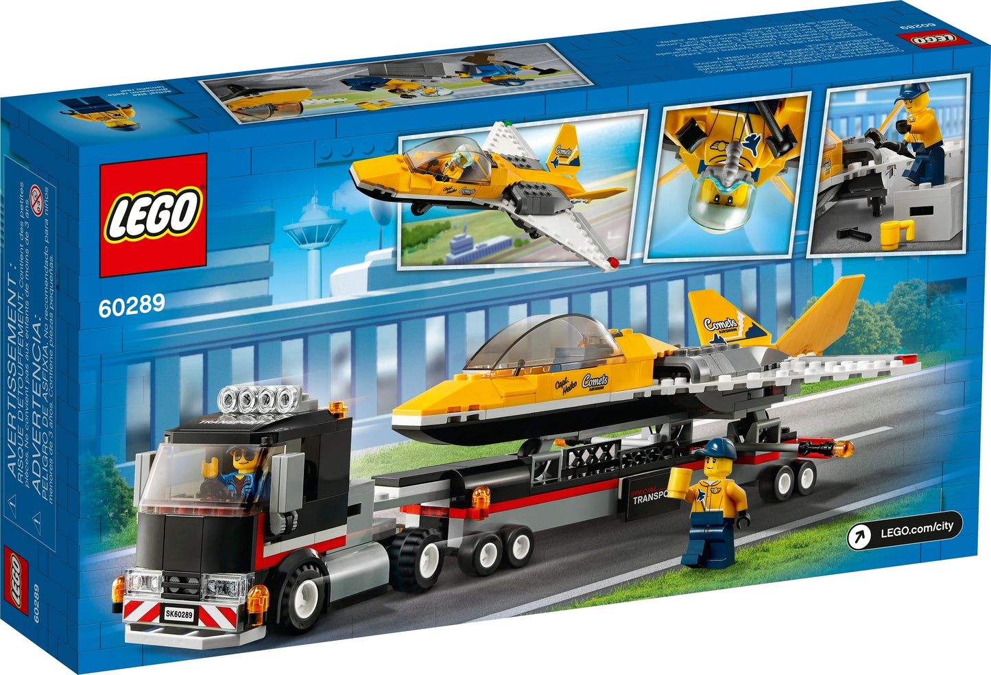 60289 LEGO City - Trasportatore di Jet Acrobatico