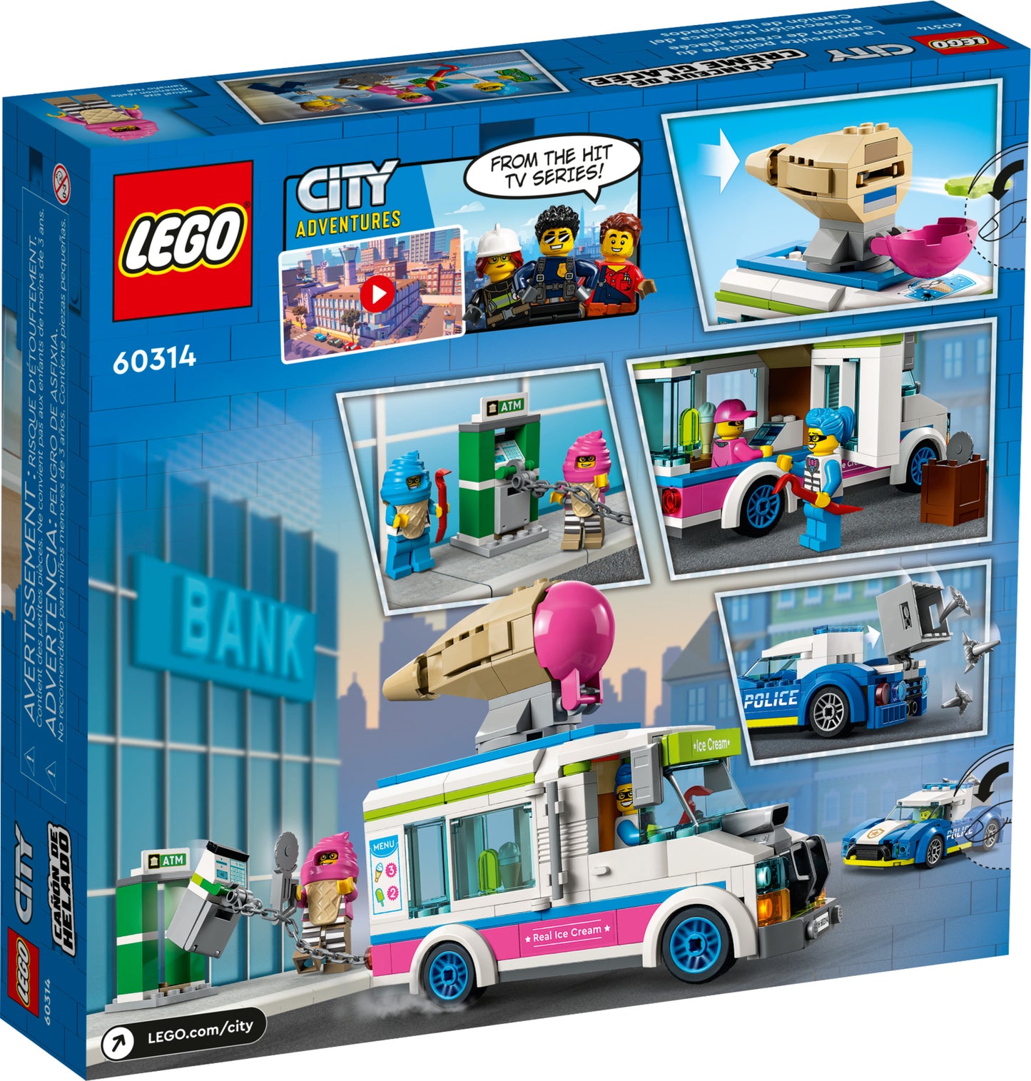 60314 LEGO City - Il Furgone dei Gelati e L’inseguimento della Polizia