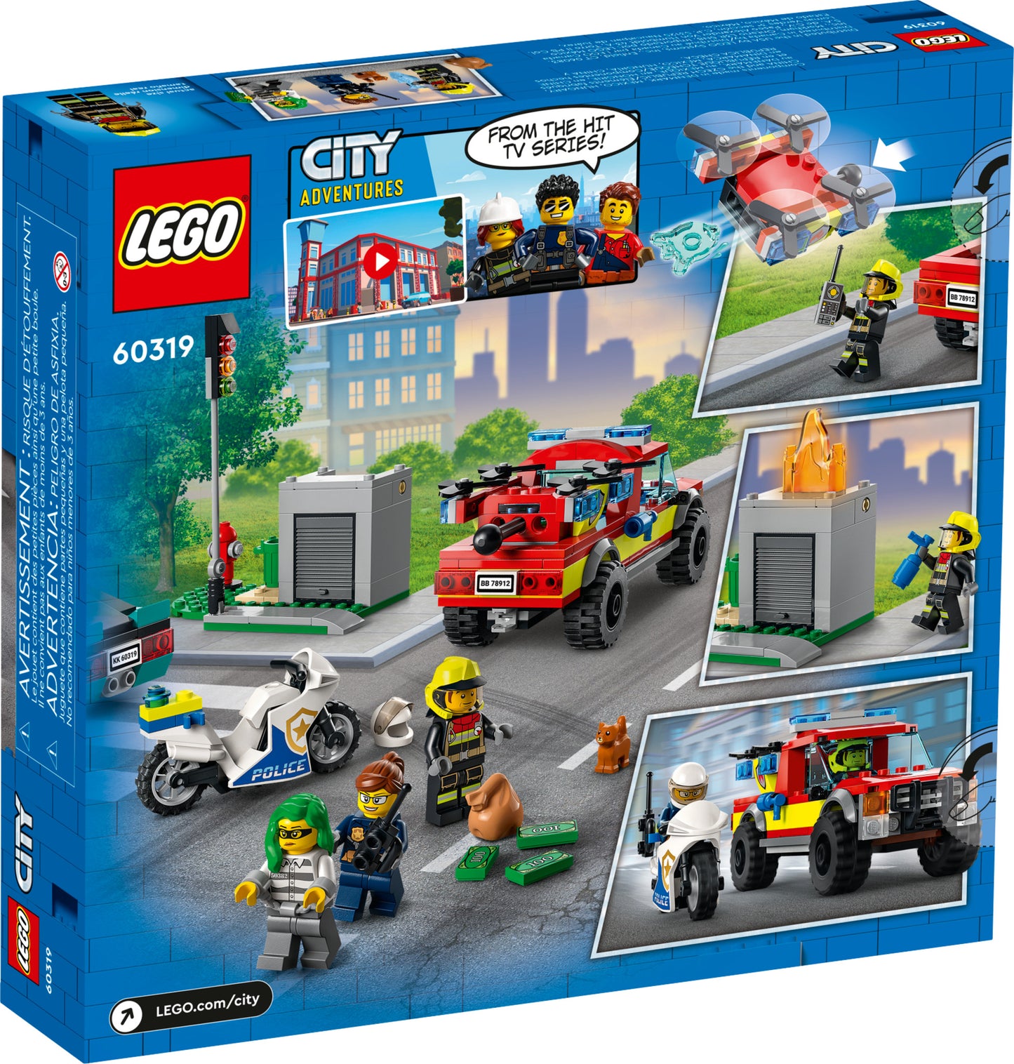 60319 LEGO City - Soccorso Antincendio e Inseguimento della Polizia