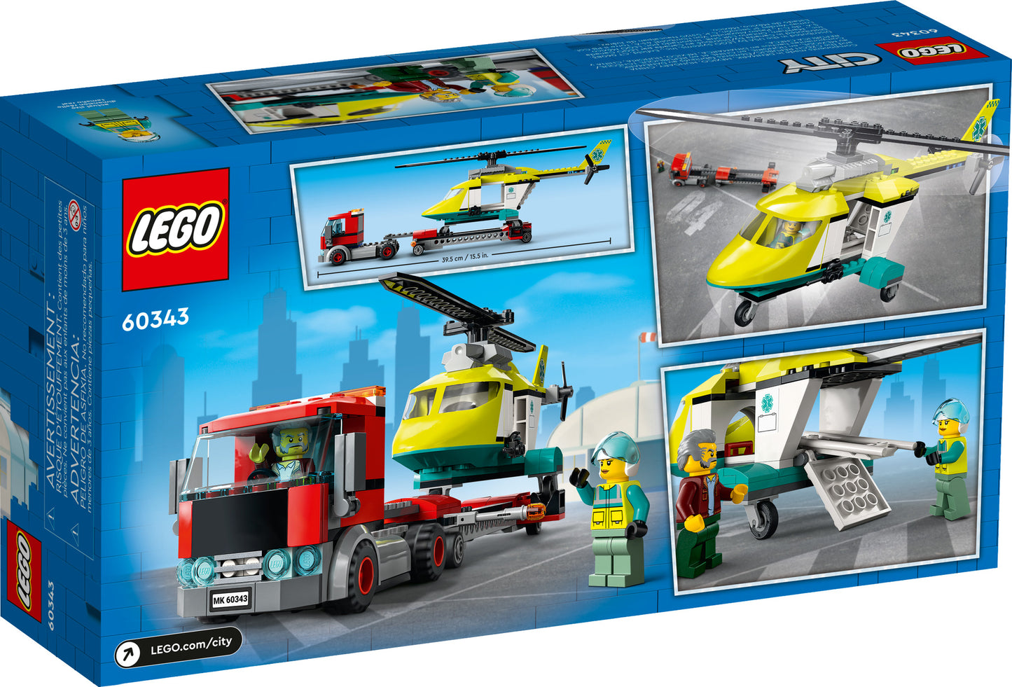 60343 LEGO City - Trasportatore di Elicotteri di Salvataggio